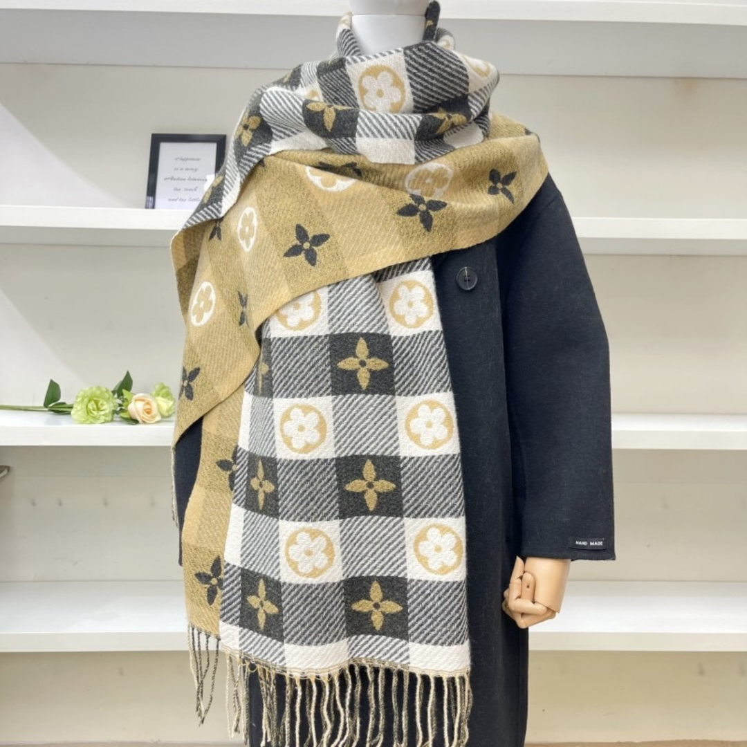 ZOLANI™ - Comfy Warm Plaid Double Side Tassel Scarf