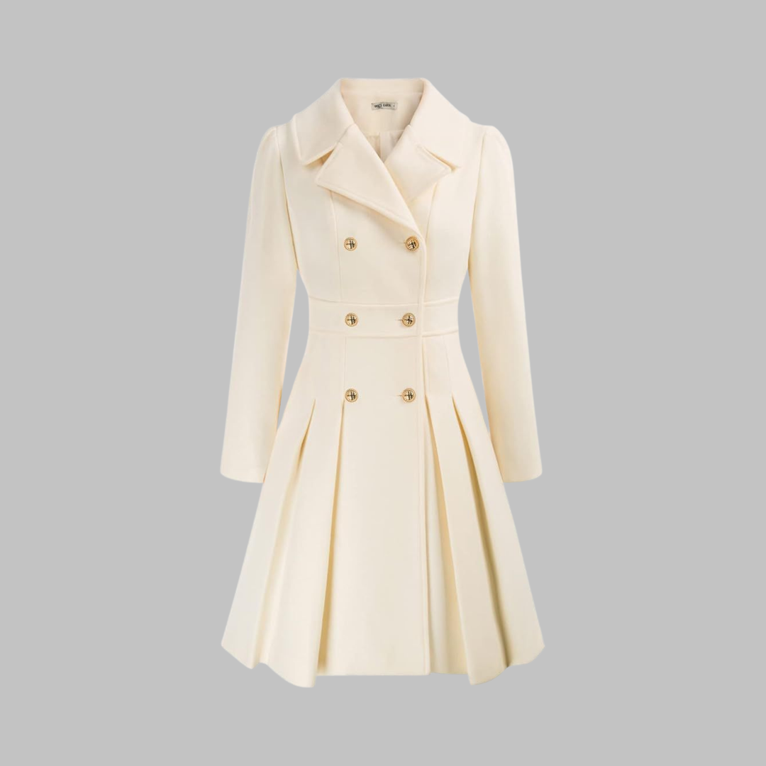 DAMI™ - Classy Double Button Long Sleeve Coat
