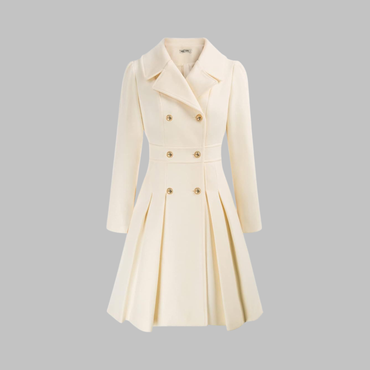 DAMI™ - Classy Double Button Long Sleeve Coat