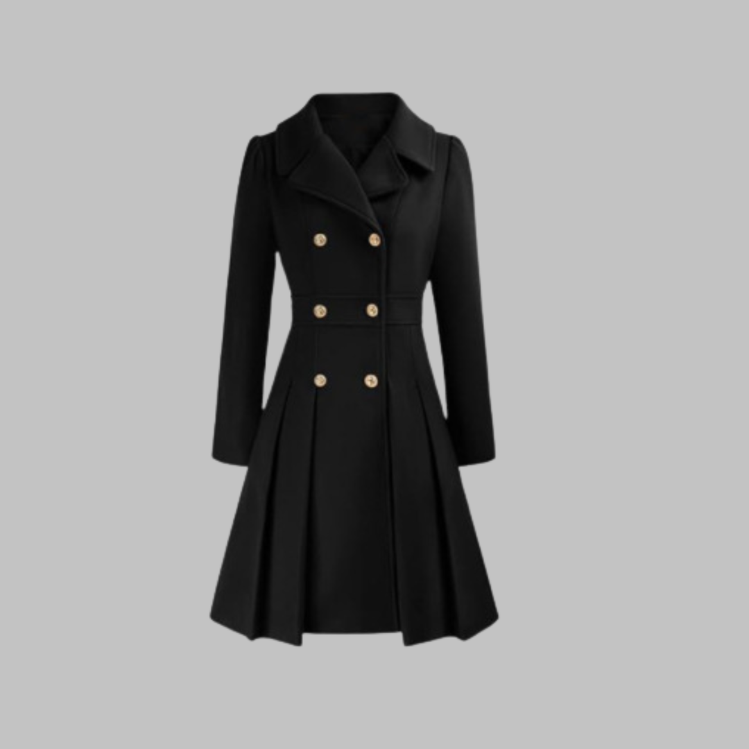 DAMI™ - Classy Double Button Long Sleeve Coat