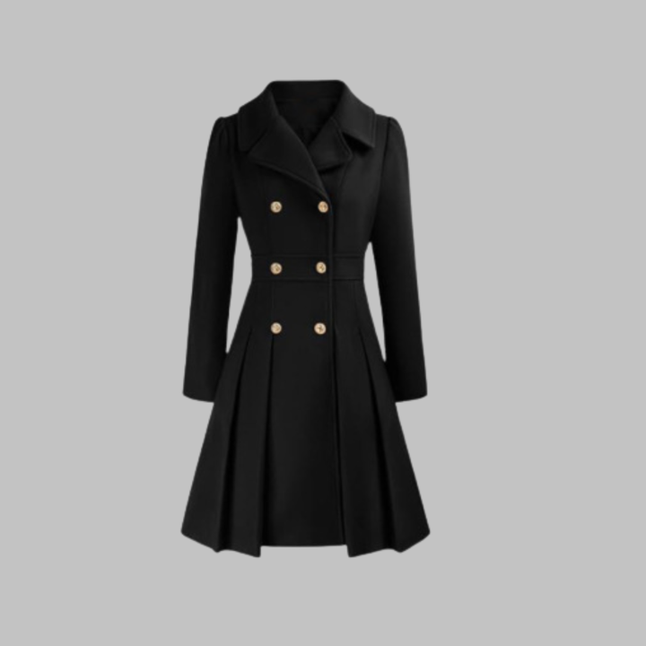 DAMI™ - Classy Double Button Long Sleeve Coat