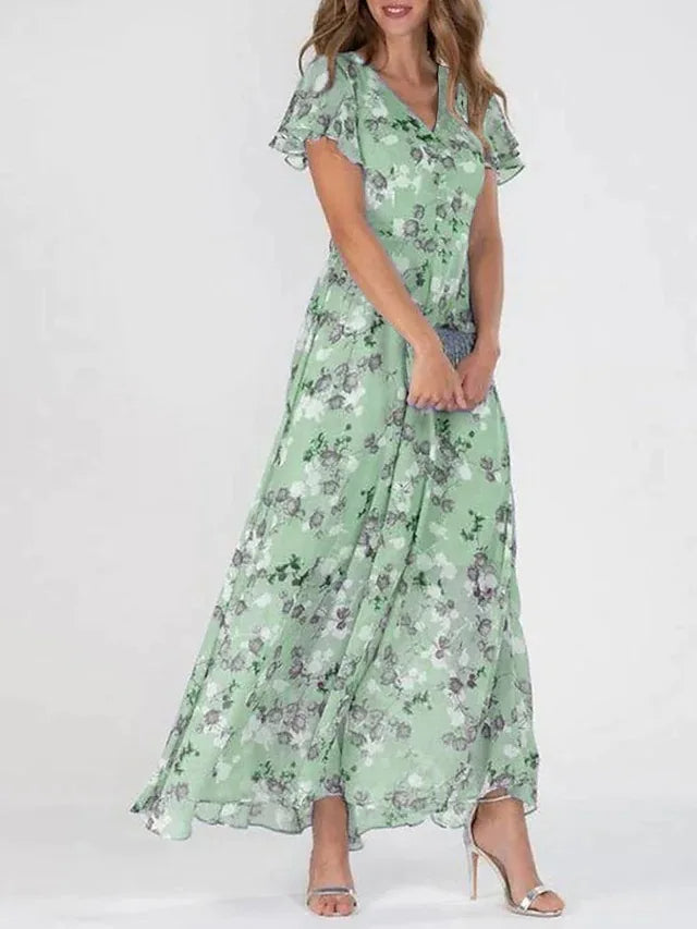 BRENDA™ – Flowing Floral Maxi Dress