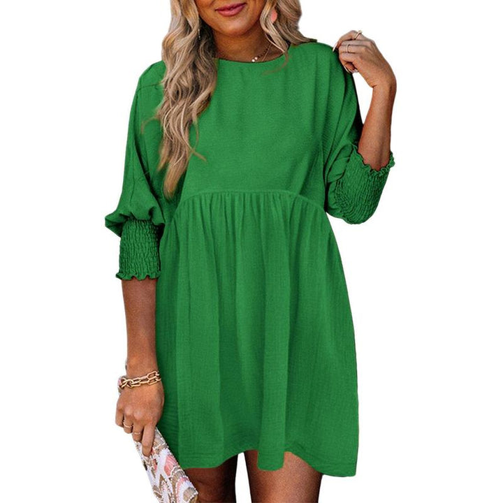 MIRASOL™ – Casual Crew Neck Loose Fit Mini Dress