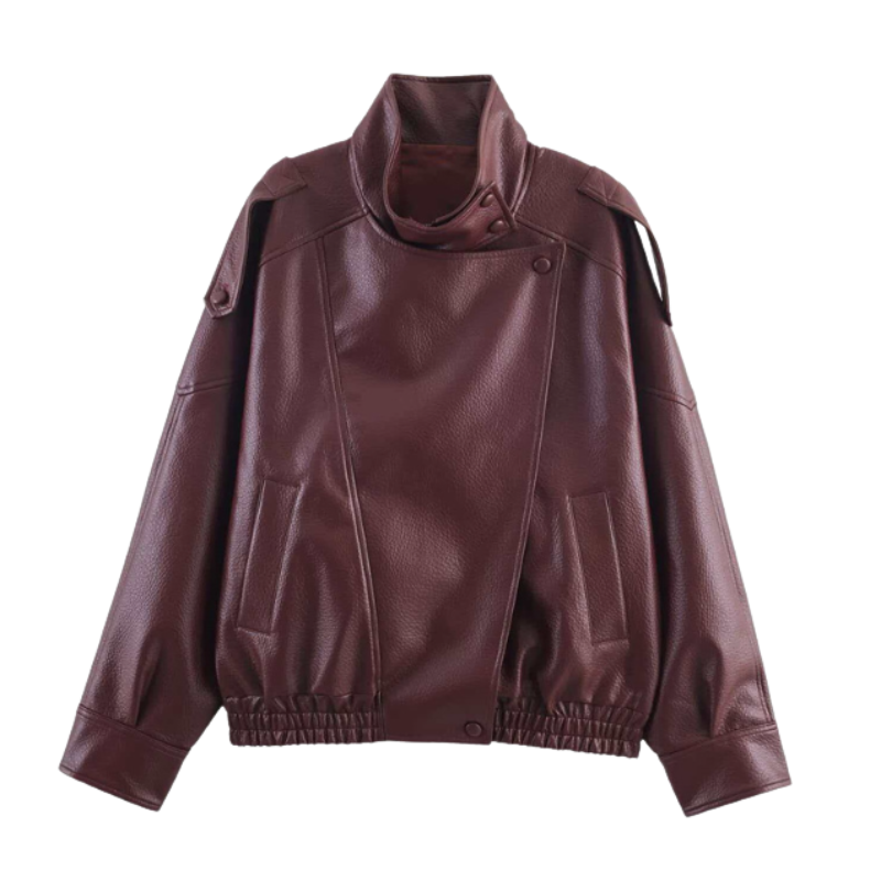 JAMIE™ – Stylish Modern Oversized Moto Jacket