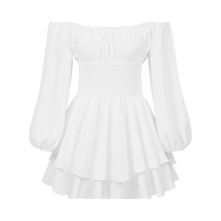 CYNRHIA™ – Elegant Long Sleeve Off-Shoulder Romper