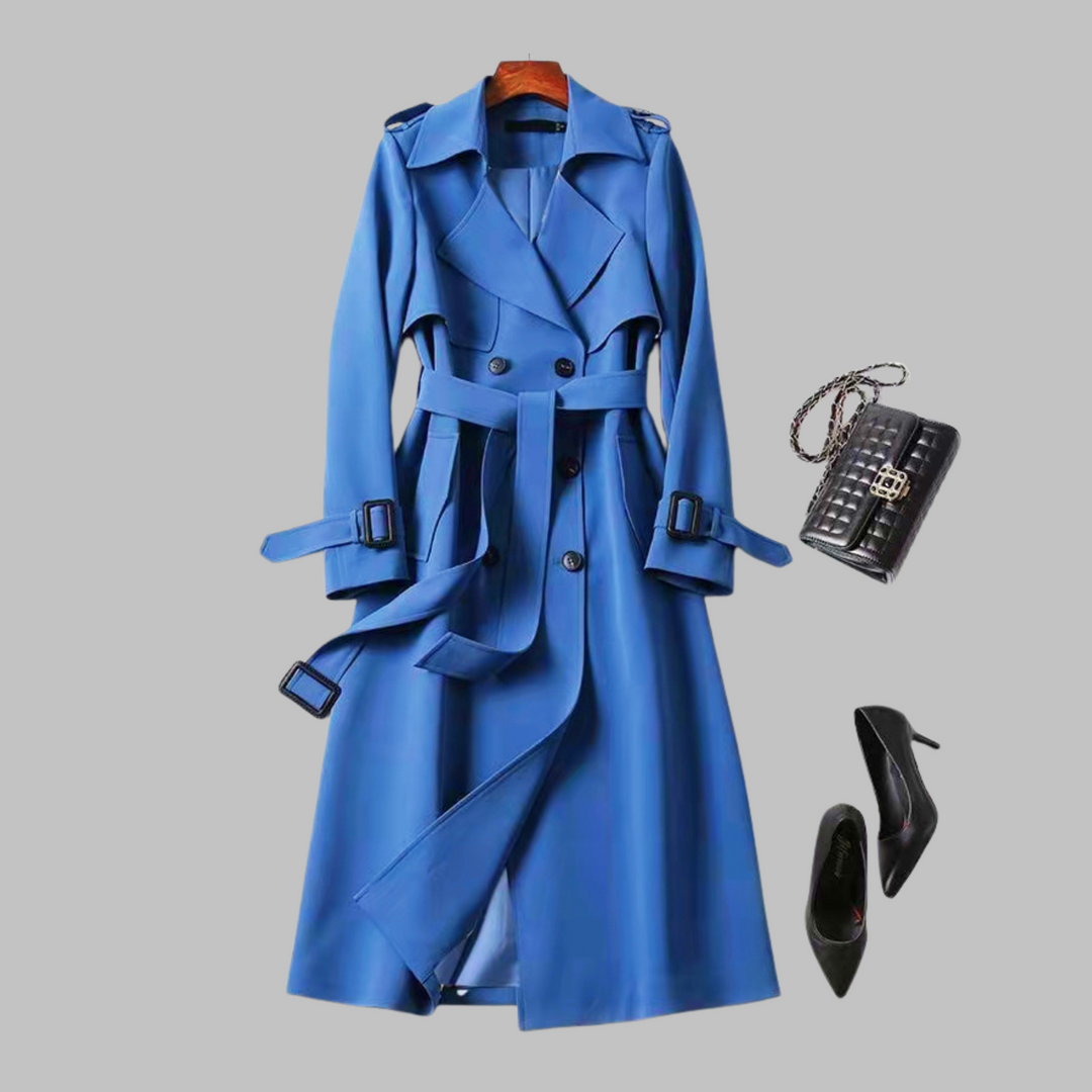 TIA™ - Elegant Knee-Length Loose Fit Coat