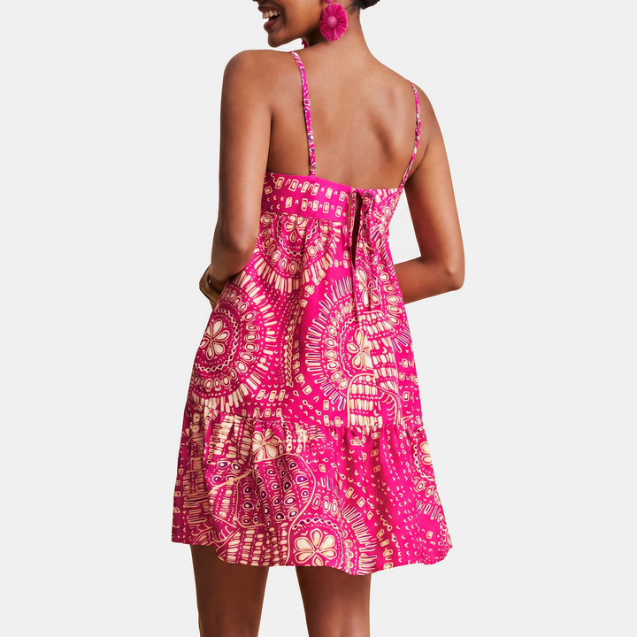 Women's Flowy Spaghetti Strap Boho Vacation Sundress
