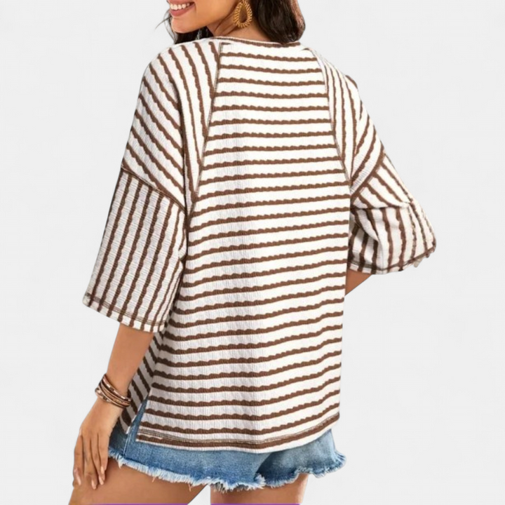 HALSEY™ – Relaxed Striped Crewneck Tee