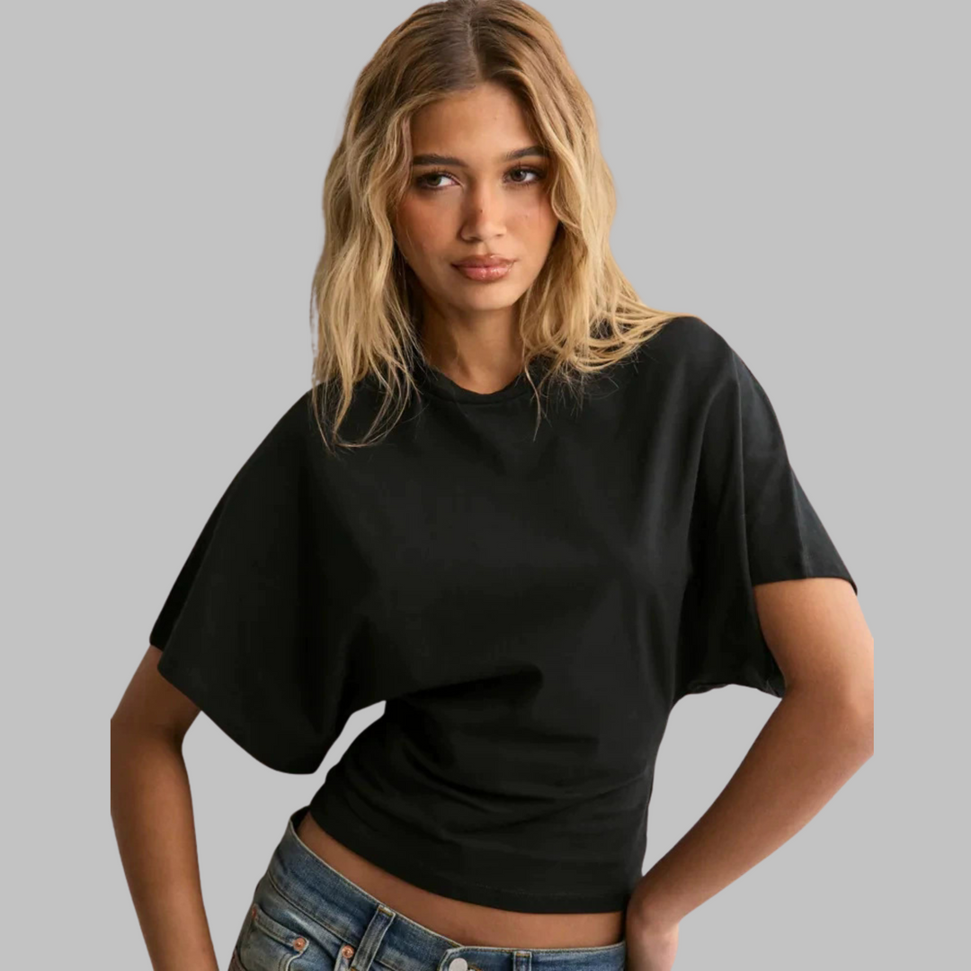 RAZI™ - Casual Fitted Half Sleeve Round Neck Top