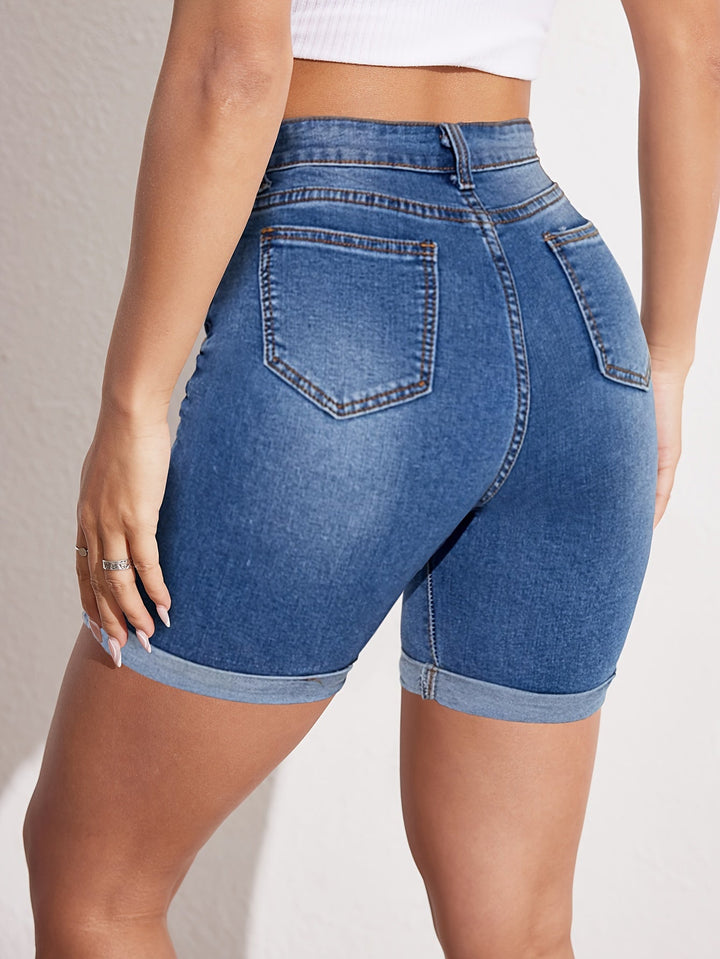 RAPHAELLE™ - Stretch-Fit Bermuda Jean Short