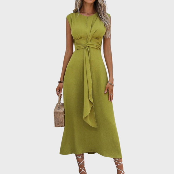 ROBBYN™ - Trendy Waist-Tie Sleeveless Dress