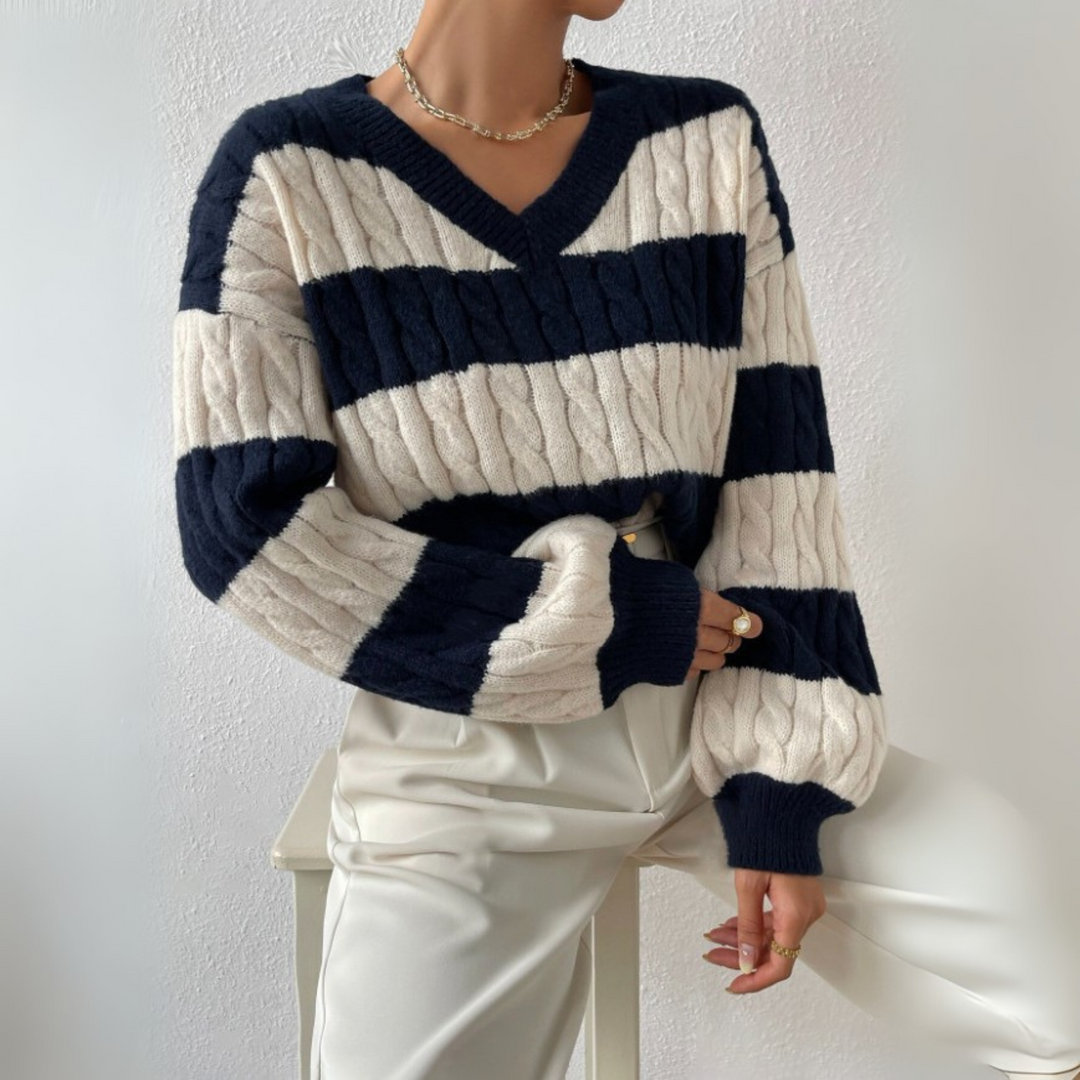 MORTA™ - Comfy V-Neck Long Sleeve Sweater