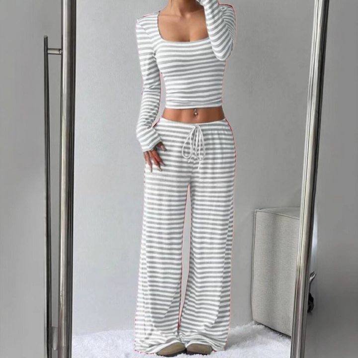 LORNA™ – Relaxed  Fit Crop Top and Pant Lounge Co-ord