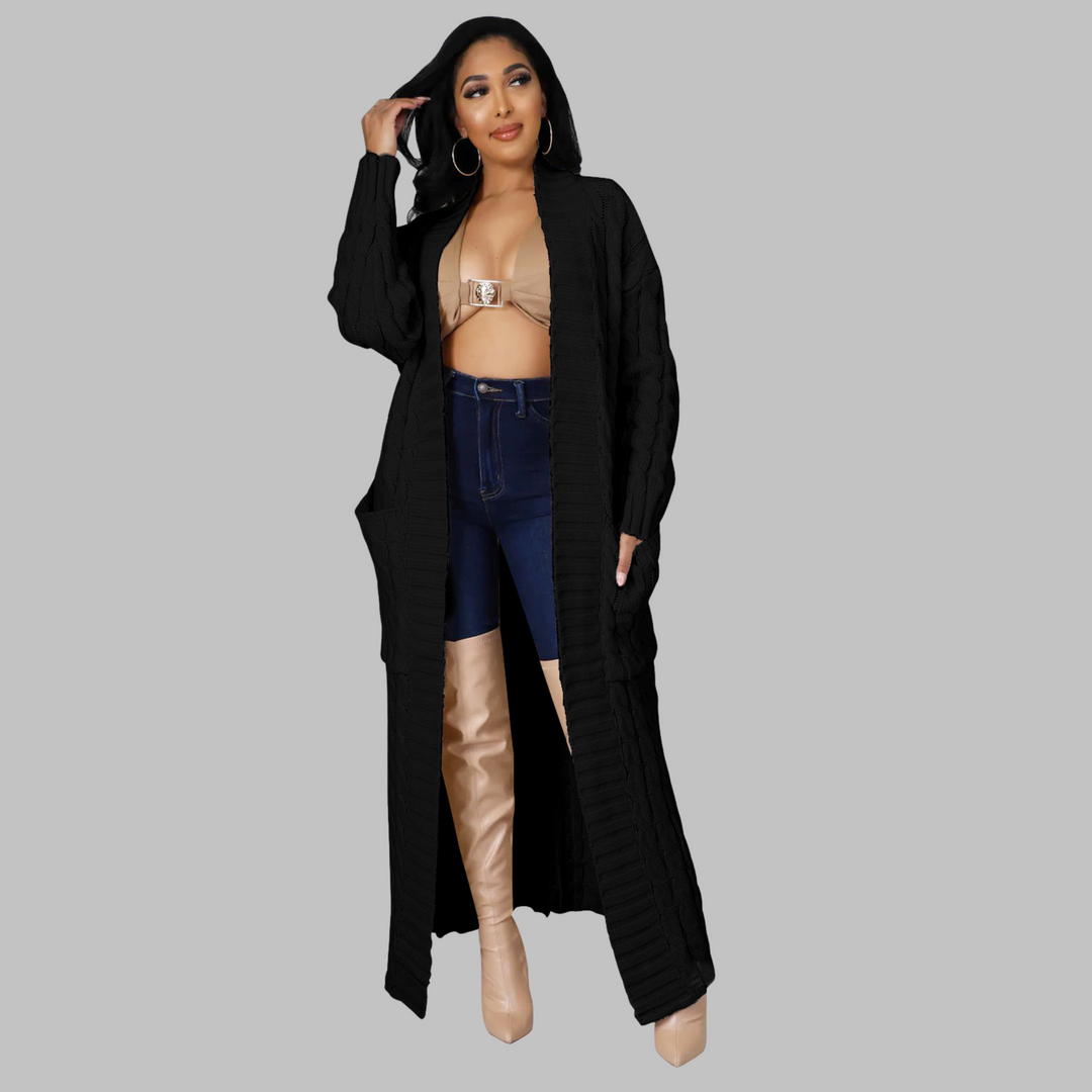 JACKIE™ - Casual Long-Sleeve Long Cardigan