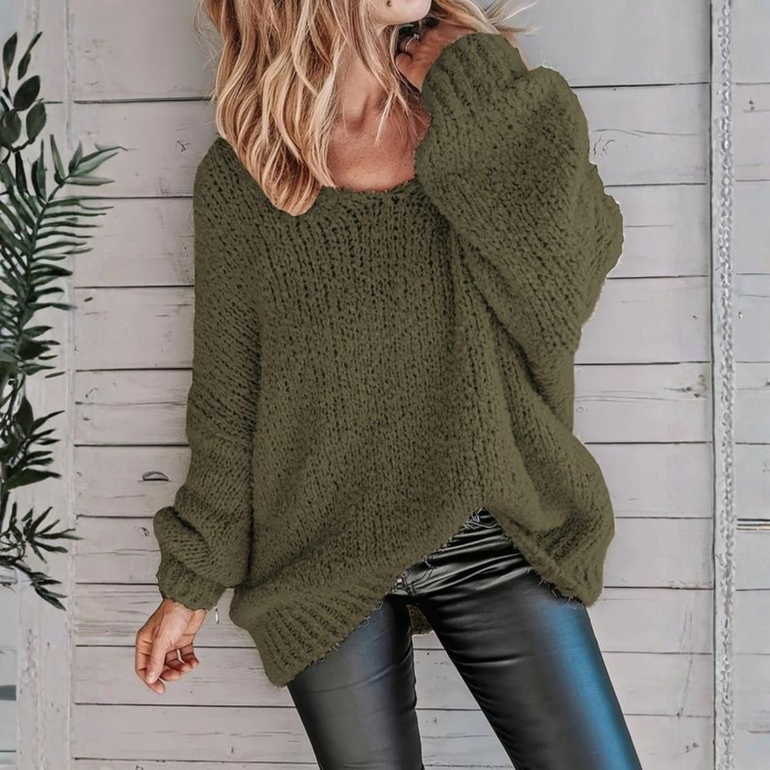 NIVA™ - Casual Long Sleeve Round Neck Sweater