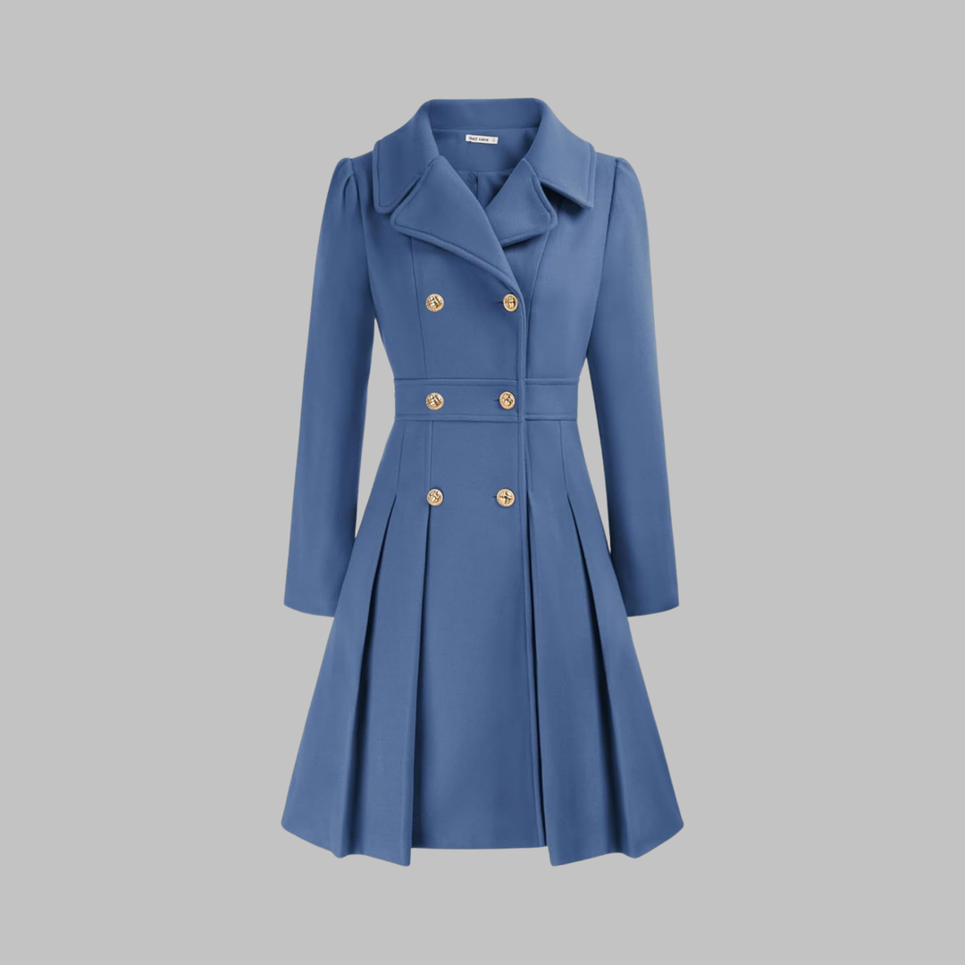 DAMI™ - Classy Double Button Long Sleeve Coat