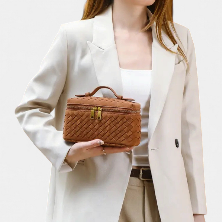 BRIGETTE™ – Vintage Matte Hand-Woven Box Bag