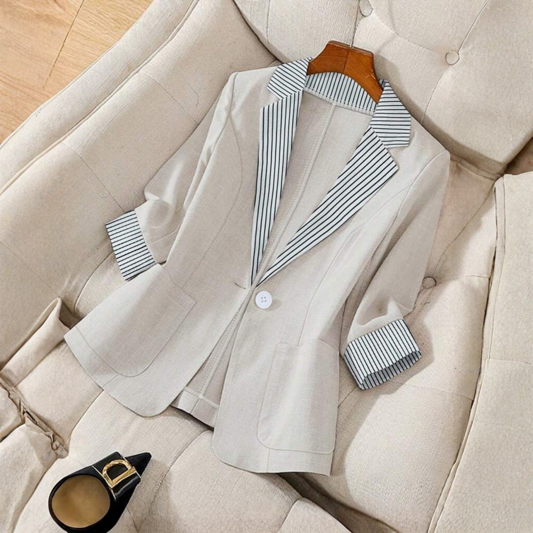 GILLIAN™ - Classy Button Front Long Sleeve Office Blazer Coat