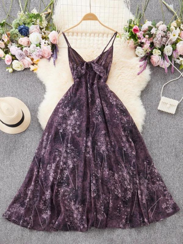 AVA™ - Casual A-Line Floral Dress for Beach and Vacation Fun
