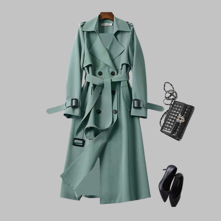 TIA™ - Elegant Knee-Length Loose Fit Coat