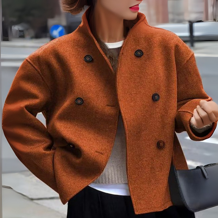 BINI™ - Cozy Long Sleeve Stand Collar Coat