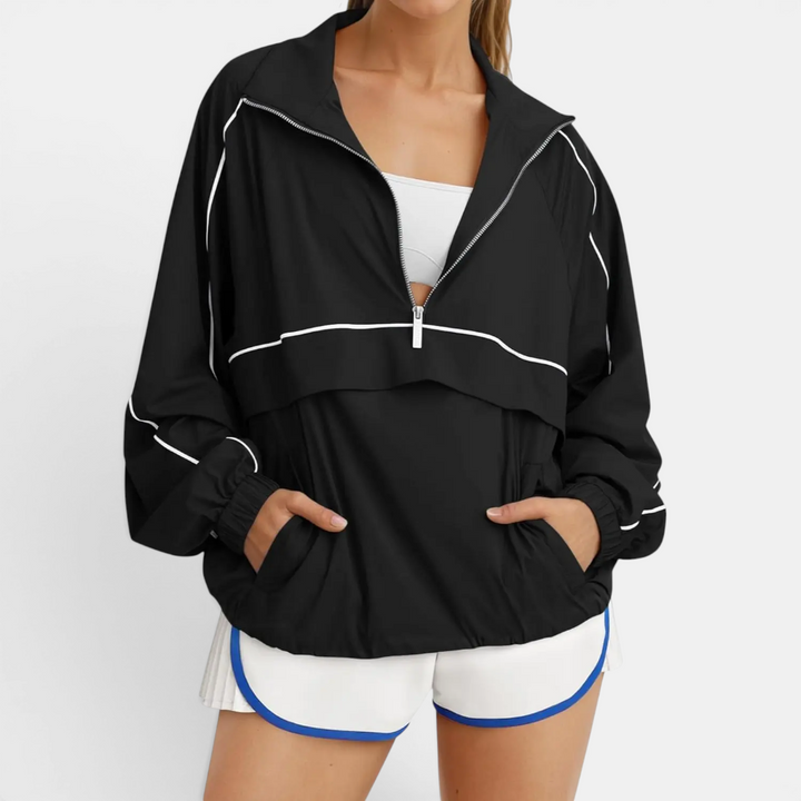 ZENA™ – Moisture-Wicking Oversized Quarter Zip Pullover