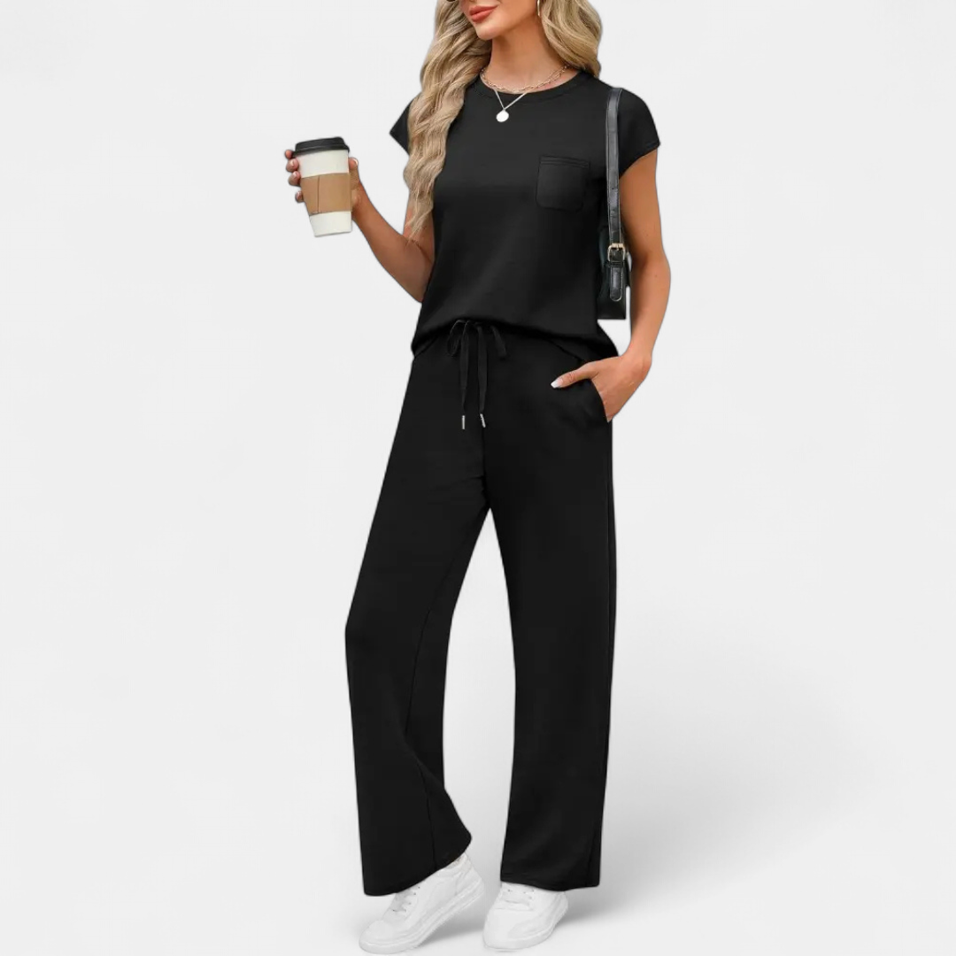 JOSETTE™ – Relaxed Crewneck Lounge Two-Piece Set