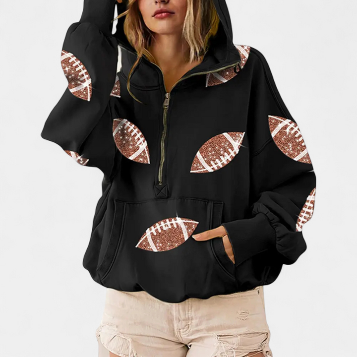 KINSLEY™ – Game Day Zip-Up Hoodie