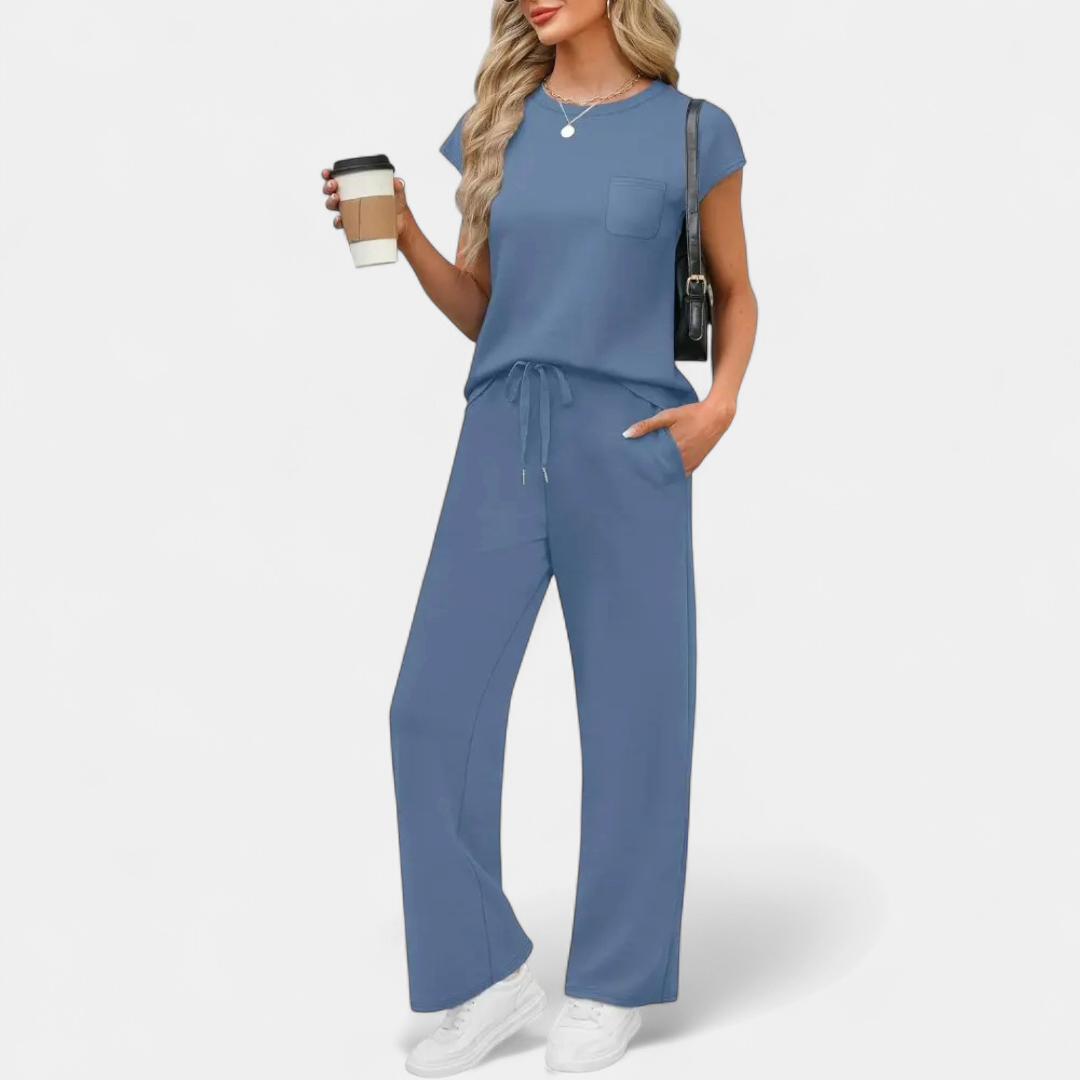 JOSETTE™ – Relaxed Crewneck Lounge Two-Piece Set