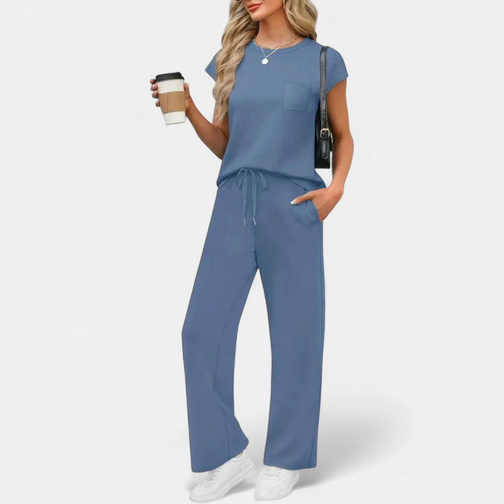 JOSETTE™ – Relaxed Crewneck Lounge Two-Piece Set