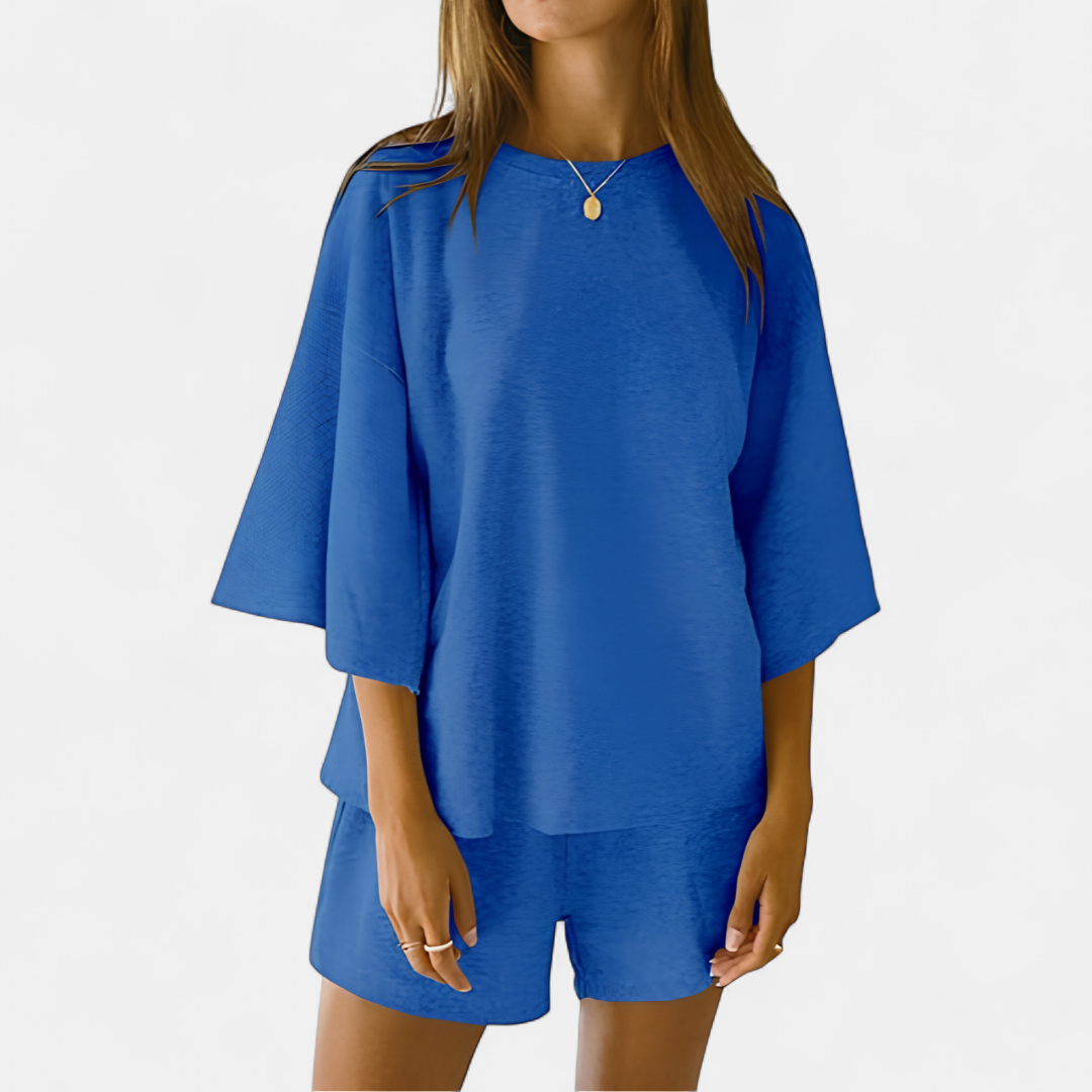 DAXINE™ – Relaxed 3/4 Sleeve Lounge Set