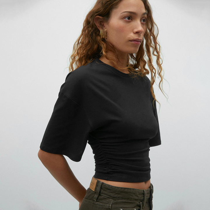 PAMKA™ - Comfy Short Sleeve Waist Fitted Top