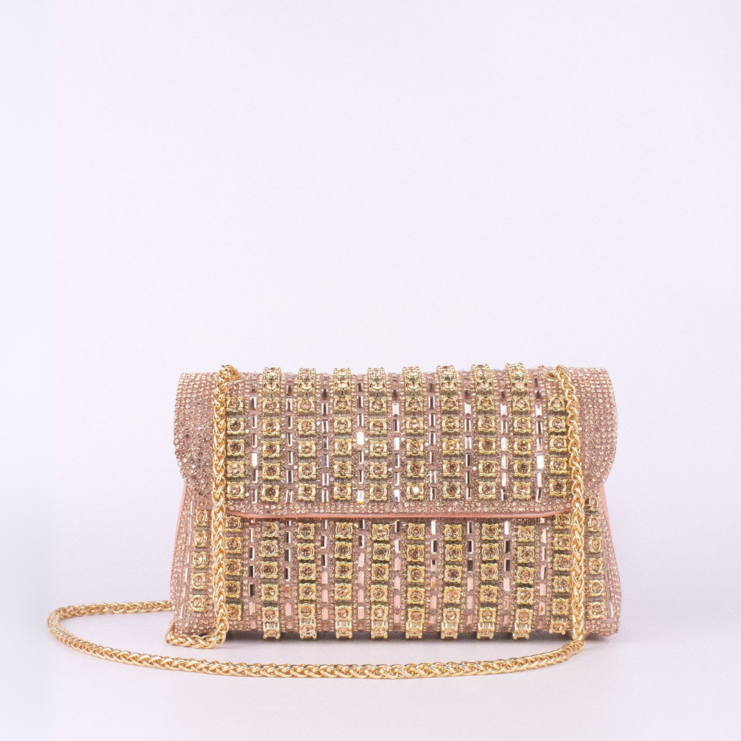 LAVIERA™ - Chic Chain Colored Diamond Shoulder Bag