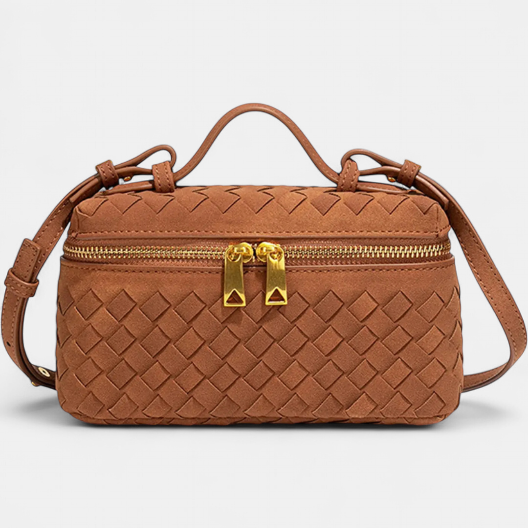 BRIGETTE™ – Vintage Matte Hand-Woven Box Bag