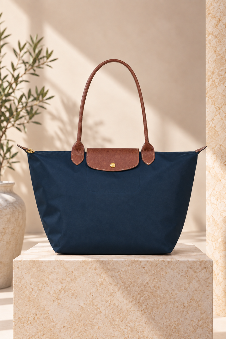 Navy Blue Grande Tote Bag