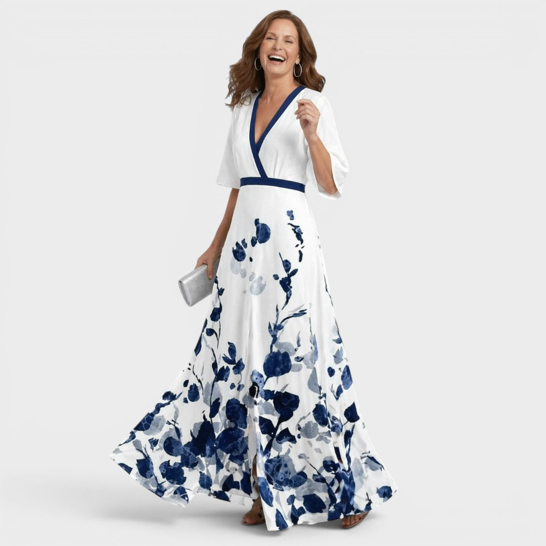 Daniela | Elegant Halter Maxi Dress