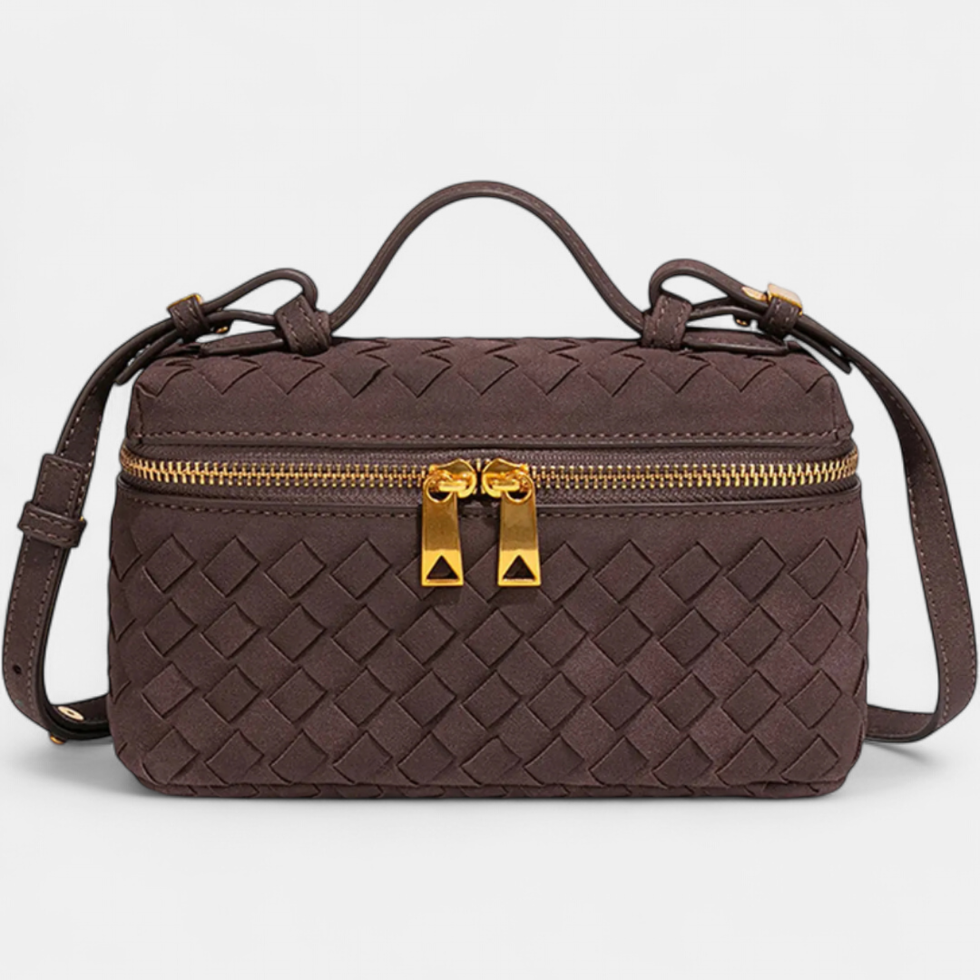 BRIGETTE™ – Vintage Matte Hand-Woven Box Bag