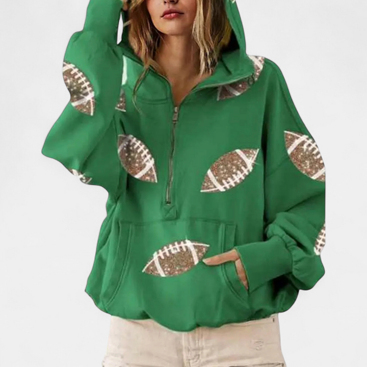 KINSLEY™ – Game Day Zip-Up Hoodie