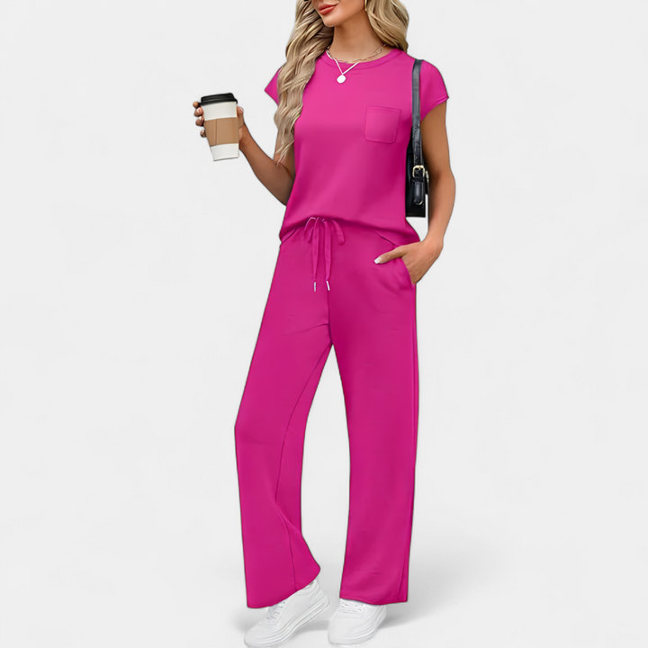 JOSETTE™ – Relaxed Crewneck Lounge Two-Piece Set