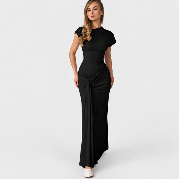 LOLA™ - Elegant Wrap Ruched Bodycon Formal Dress