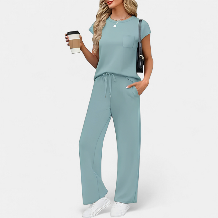 JOSETTE™ – Relaxed Crewneck Lounge Two-Piece Set