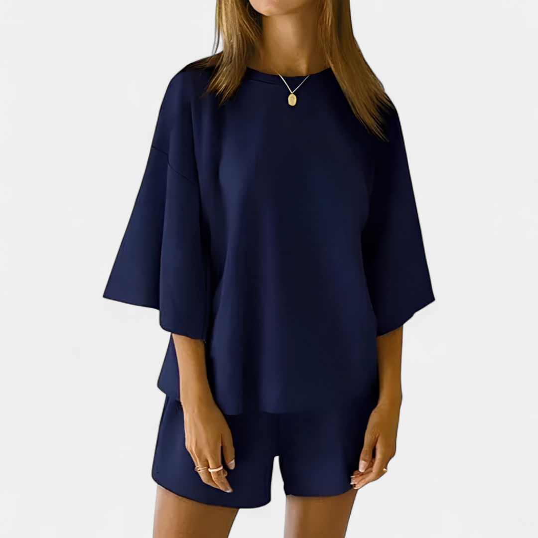 DAXINE™ – Relaxed 3/4 Sleeve Lounge Set