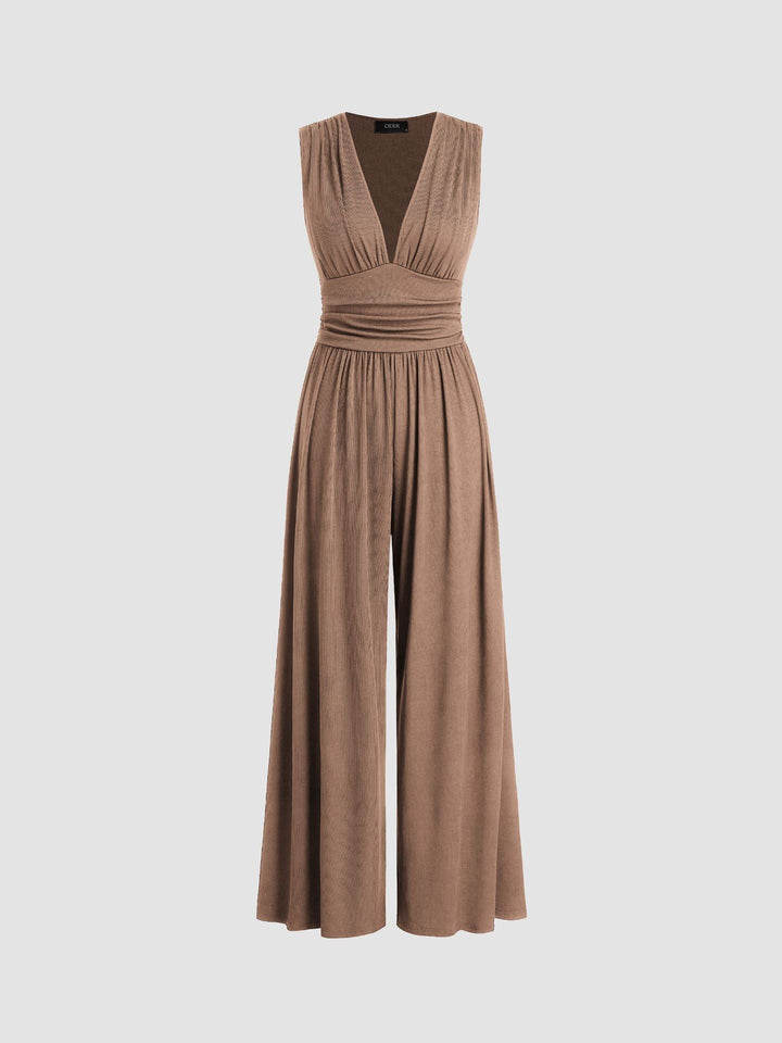 MUTYA™ – Chic Sleeveless Wide-Leg Jumpsuit