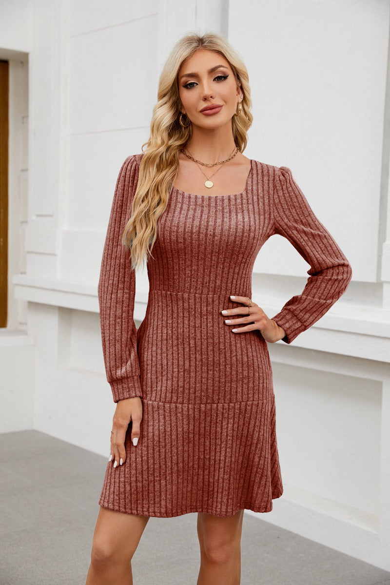 LYRA™ - Cozy Fall Babydoll Dress