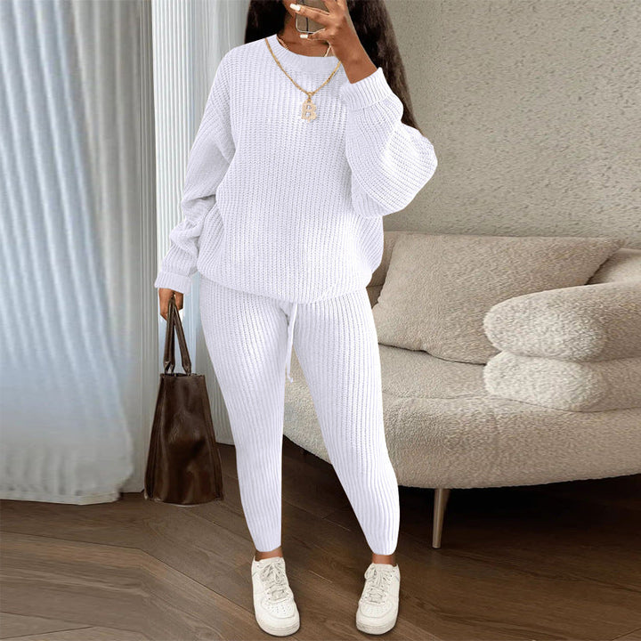 TAMA™ - Cozy Long Sleeve Sweater and Drawstring Pants Set