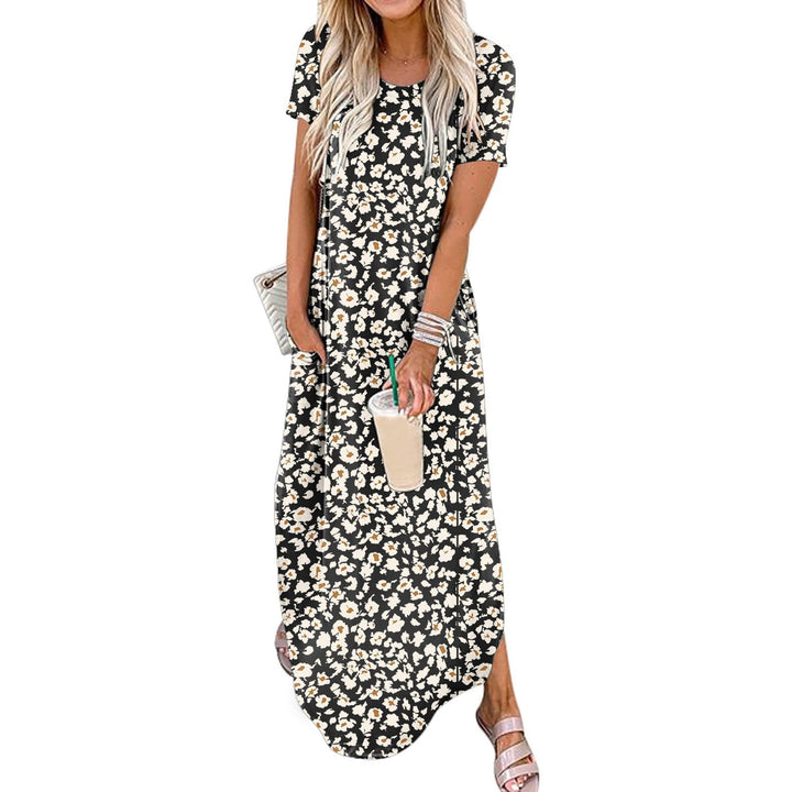 SOPHIE™ - Casual Loose-Fit Short Sleeve Long Dress for Relaxed Elegance