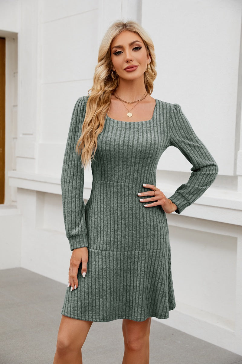 LYRA™ - Cozy Fall Babydoll Dress
