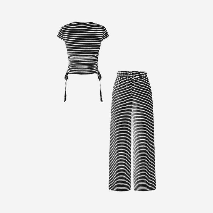 OWENA™ - Casual Striped Co-ord Lounge Set