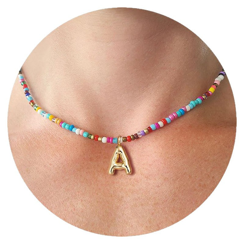 MACY™ - Colorful Bubble Letter Necklace