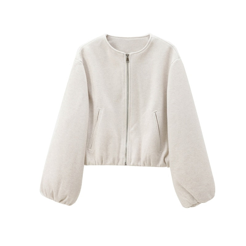 ARMINDA™ – Casual Balloon Sleeve Jacket